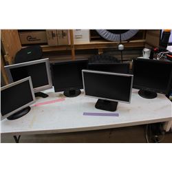Lot of Various Computer Monitors (6)(Condition Unknown)