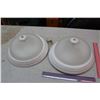 Image 1 : Ceiling Frosted Light Fixtures (2)