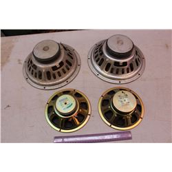 2 Sets of Vintage Working Speakers- 12" & 6"