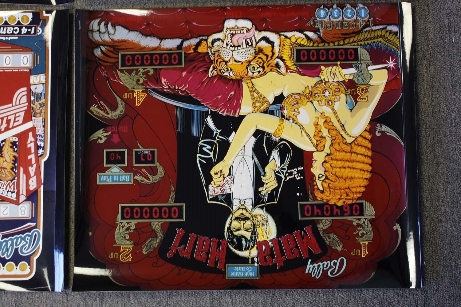 Photographic Reproductions of Pinball Backglasses (4)