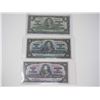 Image 1 : Lot Of 1937 Canadian $1, $5, $10 Bank Notes