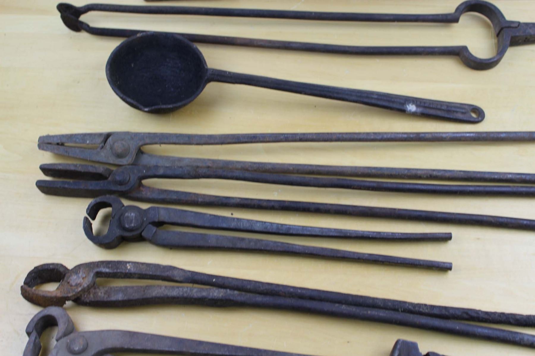 Antique Blacksmith Tool Lot