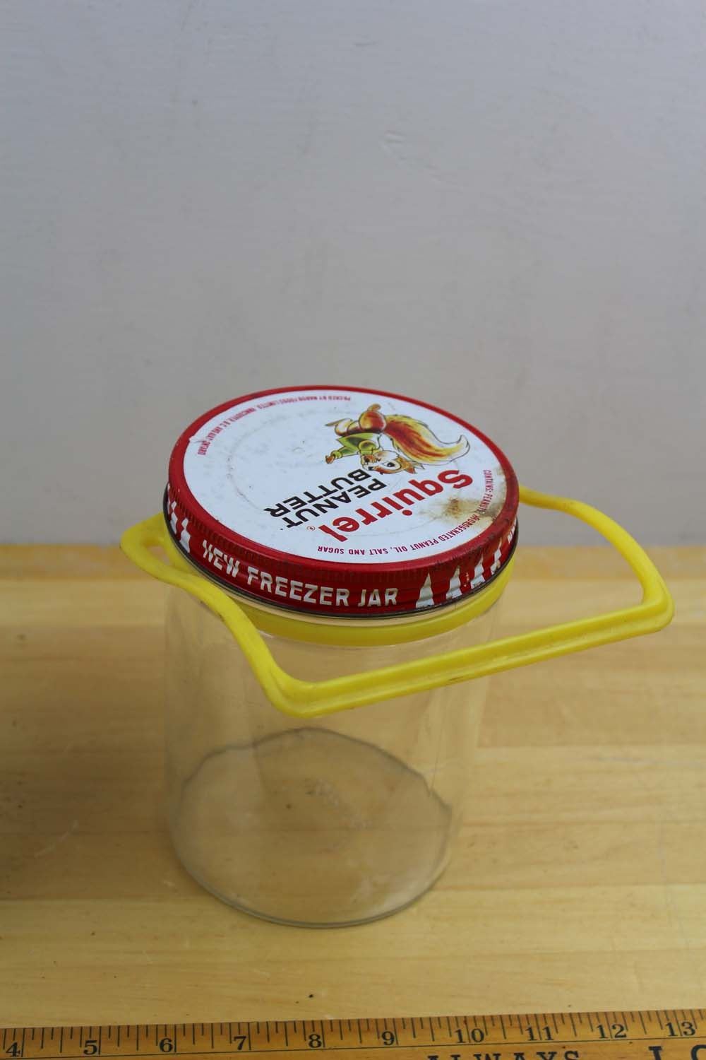 Lot Vintage Peanut Butter Jars (3)(Squirrel & Kraft)