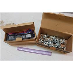 Lot of New Hooks & 3 Standard Electronic Ballasts