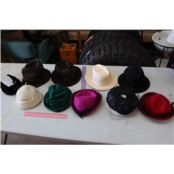 Lot of Vintage Women Hats (10)