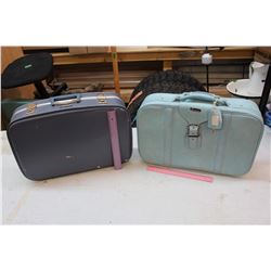 Blue Vintage Suitcases (2)