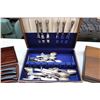 Image 4 : Lot of Cutlery w/Cases (Silver Plated)