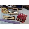 Image 6 : Lot of Cutlery w/Cases (Silver Plated)