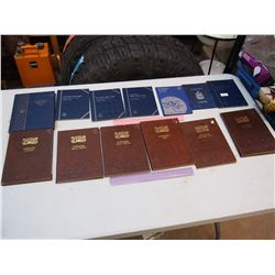 Lot Of Empty Coin Collector Books