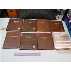Lot Of Empty Coin Collector Books and Sleeves