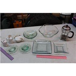 Lot of Glassware & A Coffee Maker