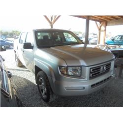 HONDA RIDGELINE 2007 O/S T-EXPORT ONLY