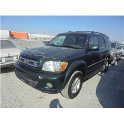 TOYOTA SEQUOIA 2001 O/S-TITLE