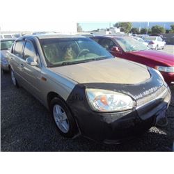 CHEVROLET MALIBU 2005 SALV T/DONATION