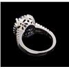 Image 3 : 14KT White Gold 6.64 ctw Sapphire and Diamond Ring
