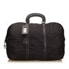Image 1 : Prada Black Nylon Leather Double Handle Zipper Travel Duffle Bag