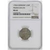 Image 1 : 1756-A Germany Prussia 1/24 Thaler Coin NGC MS64