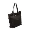 Image 2 : Prada Black Nylon Leather Long Tote Shoulder Bag