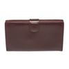 Image 3 : Chanel Burgundy Caviar CC Logo Leather Long Wallet