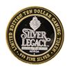 Image 2 : .999 Silver Silver Legacy Reno, Nevada $10 Casino Limited Edition Gaming Token