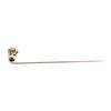 Image 2 : White Crystal Stick Pin - Silver Plated