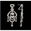 Image 2 : 2.47 ctw Diamond Earrings - 18KT White Gold