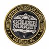 Image 2 : .999 Silver Golden Nugget Las Vegas $10 Casino Limited Edition Gaming Token