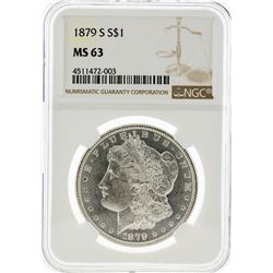 1879-S NGC MS63 Morgan Silver Dollar