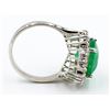 Image 5 : Certified 6.91 Carat Natural Oval Cut Emerald Diamond Wedding Engagement Ring in