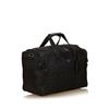 Image 2 : Prada Black Nylon Leather Zipper Strap Travel Duffel Bag