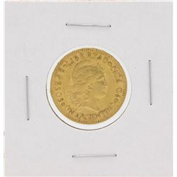 1887 Argentina 5 Pesos Gold Coin