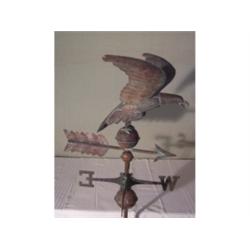 Copper eagle weather vane