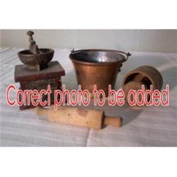 Three wooden butter molds