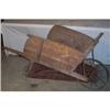 Image 1 : Primitive wooden wheelbarrow