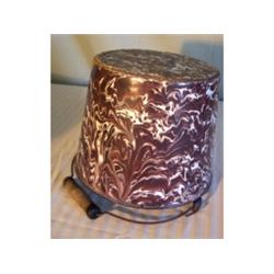 Deep purple granite bucket