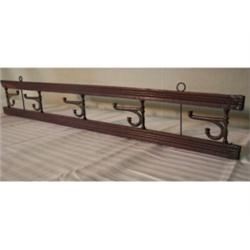 Victorian coat rack with swivel hooks