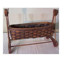 Basket in cradle, 18" long