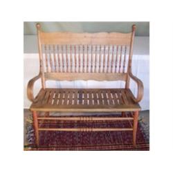 Early American maple settee