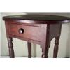 Image 2 : Oak oval-top one-drawer stand table
