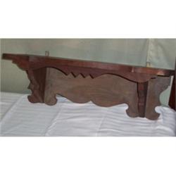 Walnut Victorian shelf