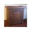 Image 1 : One-door dry sink, poplar and walnut