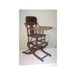 Old folding high chair