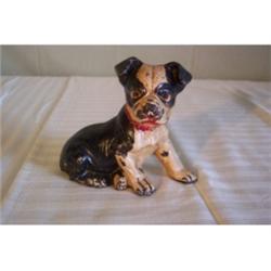 Terrier dog cast iron bank