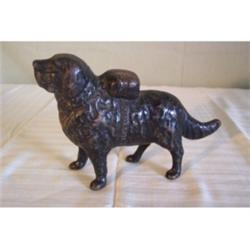 Iheara Call St Bernard cast iron bank
