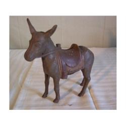 Cast iron donkey bank