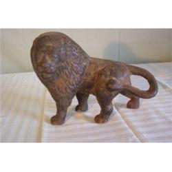 Cast lead Lion door stop