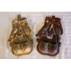 Bird, rabbit motif cast match holders