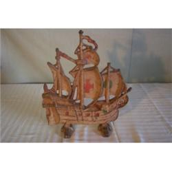 Pirate ship cast door stop