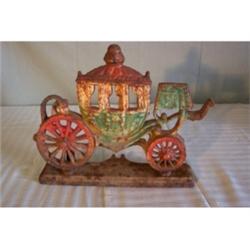 Carriage cast door stop