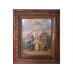 Jesus, Mary, Joseph framed print